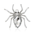 Rhinestone Spider Brooch in Eight Color Styles Decorative Lapel Pin view 5