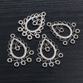 Antique Silver Multi Loop Chandelier Earring Connectors view 4