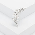 Pearl Blossom Branch Brooch in 2 Color Styles Metal Pin view 3