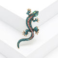 Crystal Rhinestone Gecko Brooch Eight Color Alloy Styles view 4