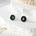 Round Pressed Flower Stud Earrings in Fourteen Designs view 9