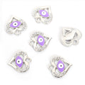 Enamel Evil Eye Heart Jewelry Components For DIY Earrings And Bracelets Charms view 11