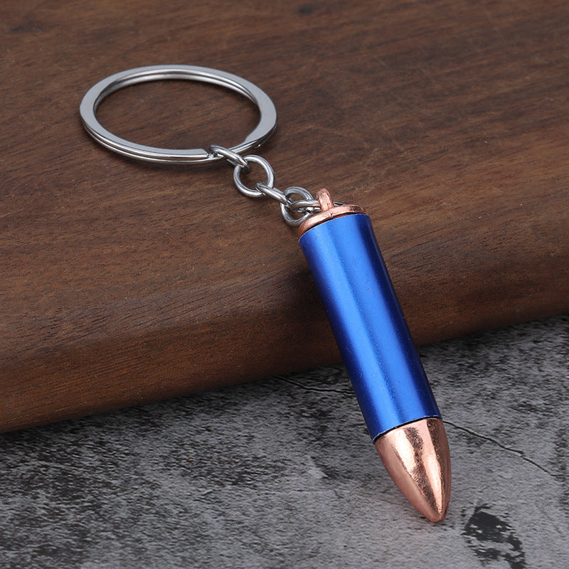 Bullet Model Alloy Metal Keychain Pendant Accessory
