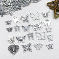Antique Silver Butterfly Metal Charms with 27 Listed Options view 3