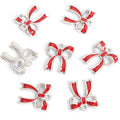 Enamel Ribbon Bow Jewelry Components For DIY Earrings And Bracelets Charms view 7