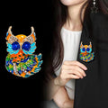 Owl Enamel Three Designs Metal Brooch Pin for Jackets and Lapels view 3