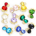 Faceted Crystal Cat Charms in Ten Colors and Two Metal Tones view 5