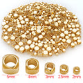 Rounded Square Large Hole Spacer Beads for Jewelry Making view 7