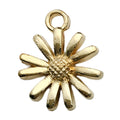 KC Gold Zinc Alloy Sunflower Rose Flower Charm Pendants for DIY Bracelet Necklace Jewelry