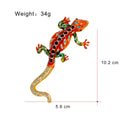 Lizard Crystal Enamel Two Designs Metal Brooch Pin view 2
