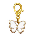 Enamel Butterfly Keychain Gold Lobster Clasp Eight Colors view 6