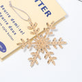 Rhinestone Snowflake Christmas Tree Hangers Ribbon 2 Colors view 4