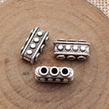 Four-Hole Rectangular Connector Spacer Beads in Four Styles view 2