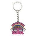 Welcome Back To School Rainbow Printed Keychain Ring view 5