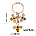 Bee and Honeycomb Charm Keychains Featuring Yellow Sunflower Across 47 Pictured Variations view 11