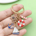 Nautical Charm Keychains in 8 Pictured Variations for Bags and Keys view 2