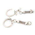 Key Ring Findings with Mesh Chain and Lobster Clasps view 6