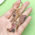 Western Cowboy Charm Keychains in 26 Pictured Variations for Bags and Keys view 2