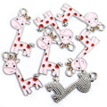 Enamel-Look Giraffe Alloy Charms in 16 Styles for Jewelry Crafts view 12