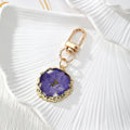 Round Birth-Flower Pressed Botanical Lobster-Clasp Charms in Nineteen Designs view 6