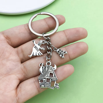 Halloween Charm Keychains Featuring Horror Heart Across 44 Pictured Variations