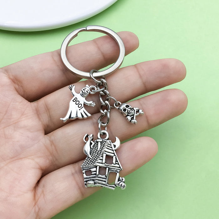 Halloween Charm Keychains Featuring Horror Heart Across 44 Pictured Variations