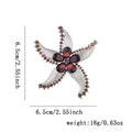 Starfish Two Designs Metal Brooch Pin for Jackets and Lapels view 2