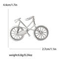 Metal Outline Bicycle Brooch in Gold and Silver for Jackets and Scarves view 7