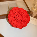 Oversized Fabric Rose Hair Claw In Six Solid Colors And Sizes view 8