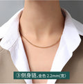 Assorted Stainless Steel Necklace Chain Styles Gold Steel view 5