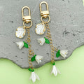 Flower Charm Keychains in 10 Pictured Variations for Bags and Keys view 4