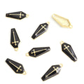 Halloween Cat Ghost Bat Coffin and Moon Enamel Alloy Charms view 7