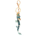 Rhinestone Dragon Alloy Keychain With Split Ring And Lobster Clasp view 5