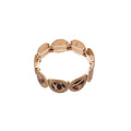 Leopard Print and Leather Look Stretch Disc Bracelets view 5