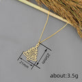Gold Tone Open Christmas Tree Pendant Necklace with Fine Chain view 4