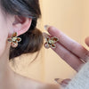 Bronze Flower Studs