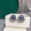 Blue Round Fringe
