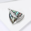 Abalone Shell Sailboat Brooch In 1 Style With Polished Metal And Decorative Details view 4
