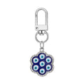 Twelve Piece Silver Tone Hamsa Heart and Evil Eye Keychain Set view 3
