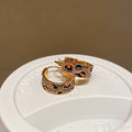 Heart Bow Star and Pattern Huggie Earrings Seven Styles view 9