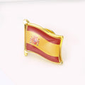 Spain Flag Enamel Lapel Pin Brooch for Jackets Scarves and Lapels view 2