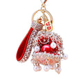 Jeweled Treasure Shell Keychains in Luxury Pearl and Gemstone Orb Styles view 5
