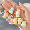 Flocked Seal Bear Snowman Phone Strap Charms 20 Styles view 2