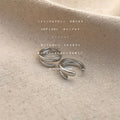 Silver Tone Ear Cuffs In Three Sculpted Textured Styles view 6