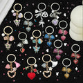 Thirty-Two-Style Heart Rose Butterfly and Valentine Keychain Collection view 1