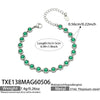 TXE138 Green-Silver Bracelet