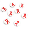 Colorful Awareness Ribbon Bead Jewelry Components For DIY Earrings And Bracelets Charms view 11