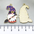 Zinc Alloy Enamel Christmas Gnome Charm Pendant for DIY Keychain Bag Decor