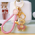 Crystal Fortune Sheep Keychains in Plain and Braided Loop Options view 7