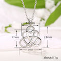 Silver Openwork Celtic Heart Knot Pendant Necklace view 5